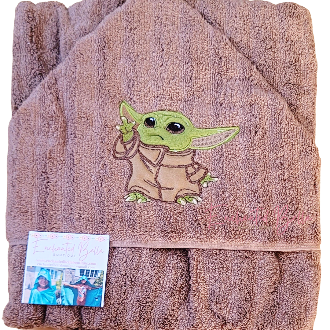 Baby yoda hooded 2024 towel