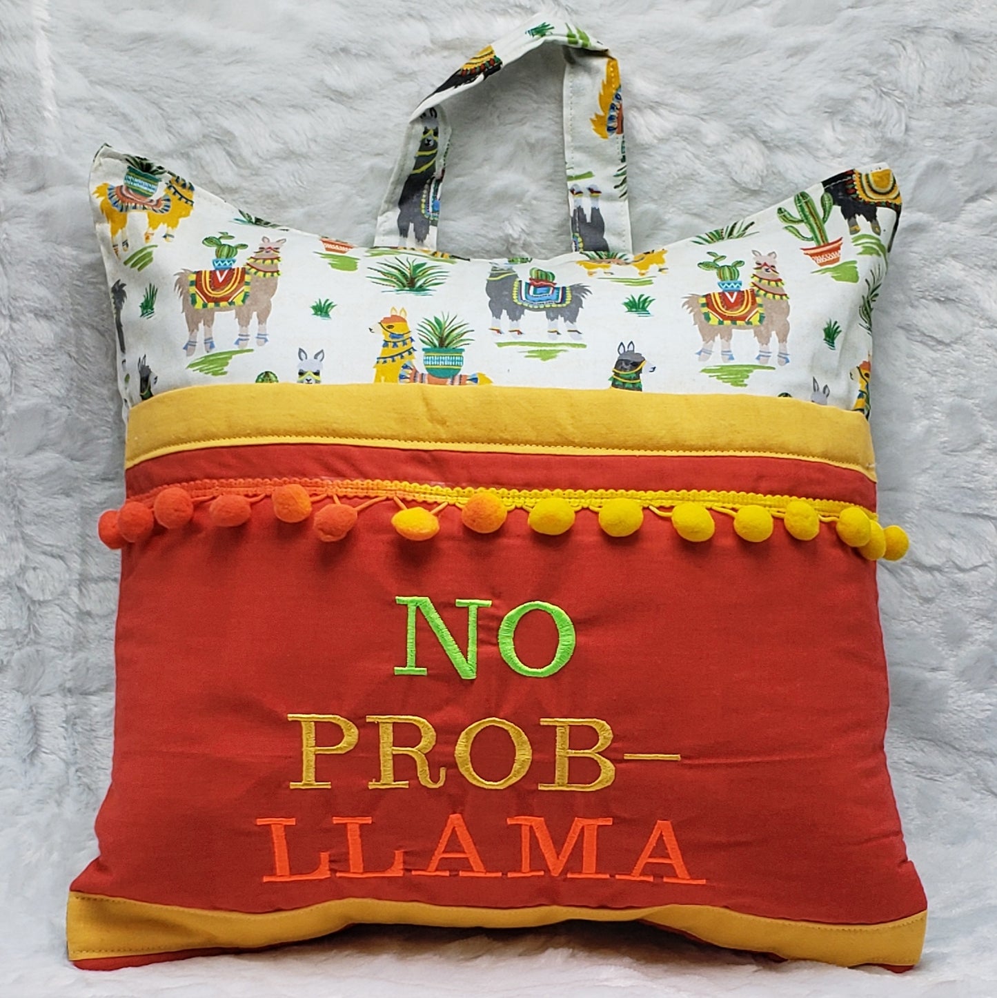 No Prob-Llama Reading Pillow Cover