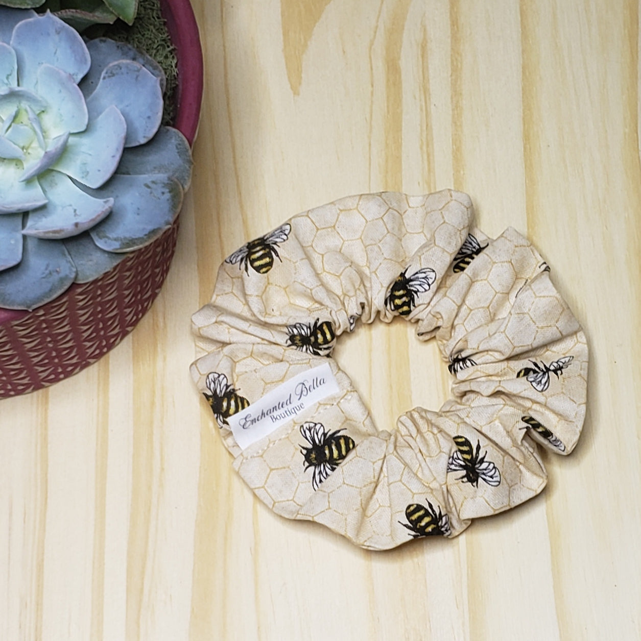 Bee Hive Scrunchie