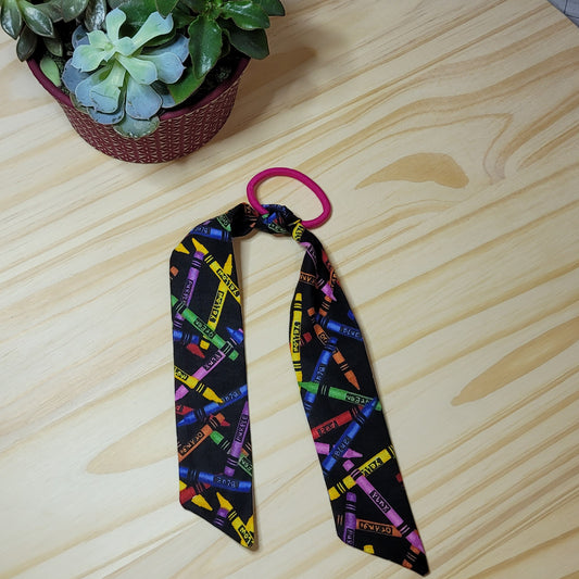 Crayons Removable Cotton Tail Hair Ties