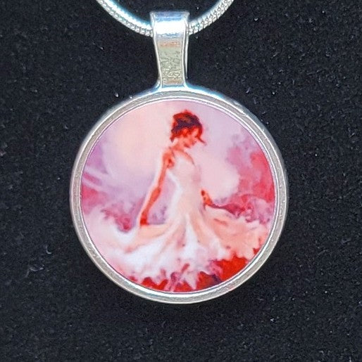 Ballerina Pendant and Necklace