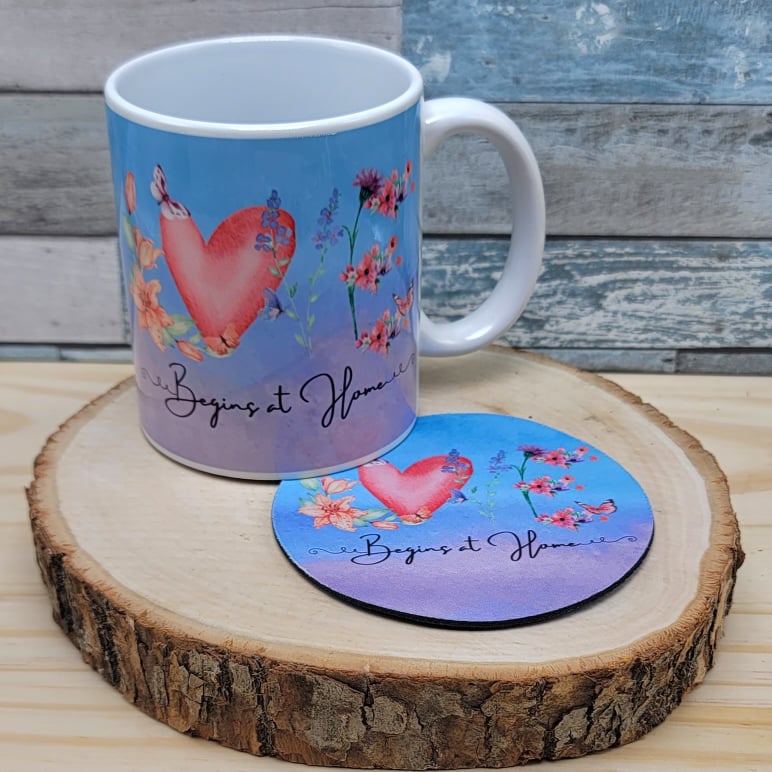 Love Begins At Home Mug