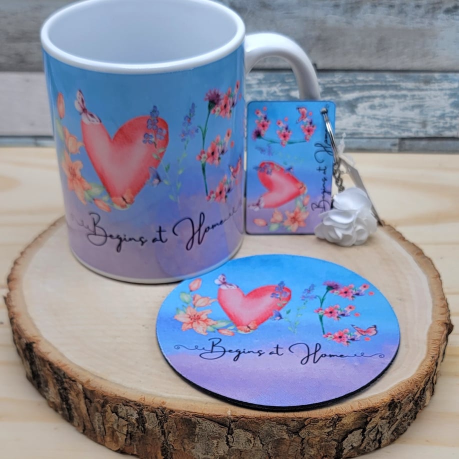 Love Begins At Home Mug