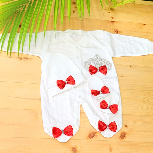 Red & White 3 Piece Take Me Home Outfit