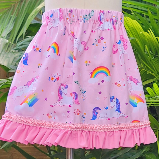 Unicorns and Rainbows Elastic Skirt Listing