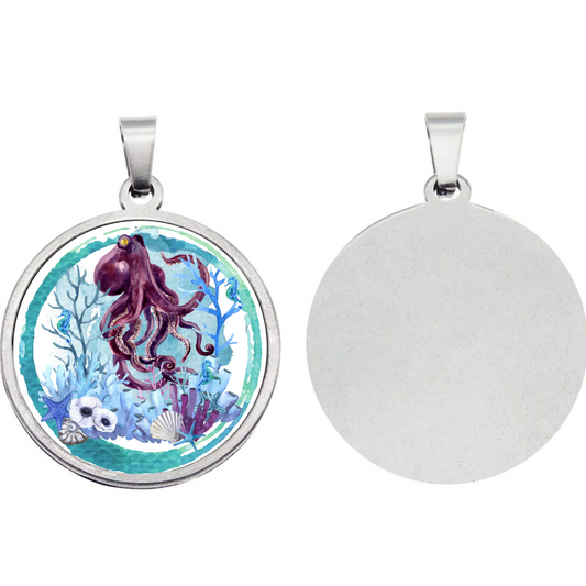 Octopus Pendant and Necklace