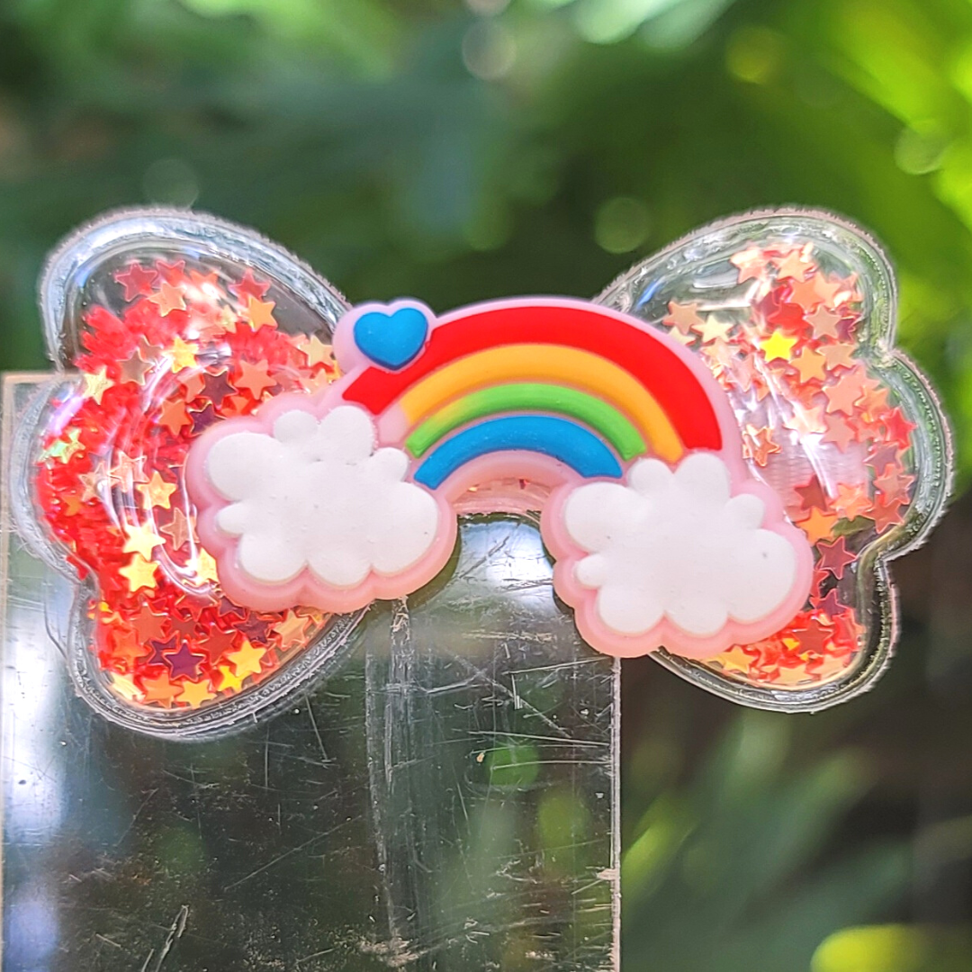 Confetti Rainbow Hair Clip