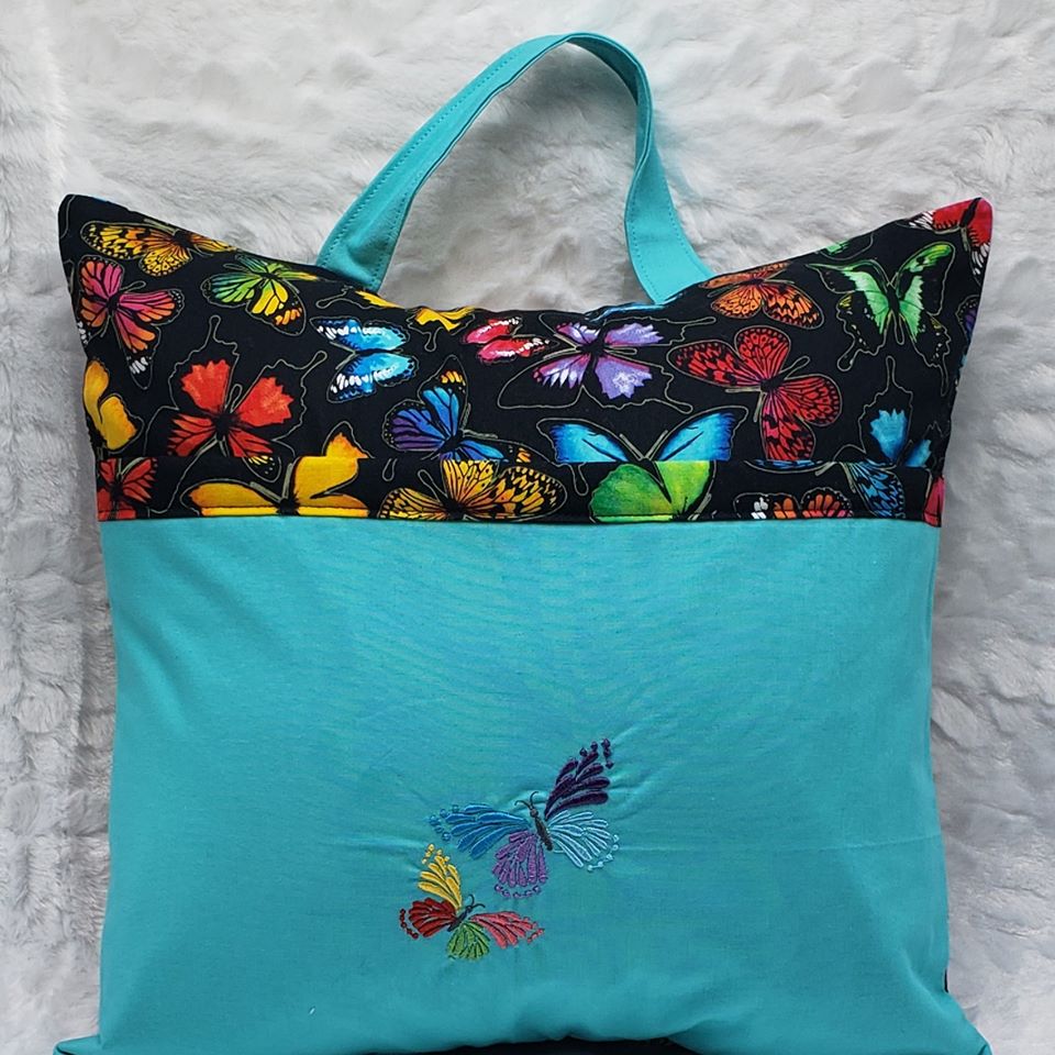Butterfly Pocket Reading Pillow Cover