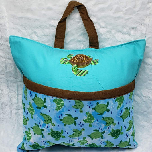 Turtle Love Reading Pillow Cover